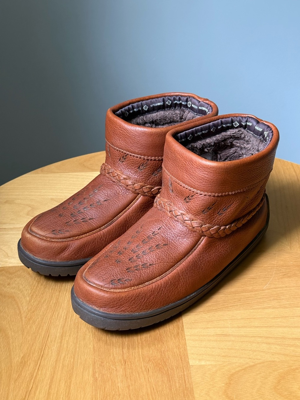 Women's 10L Tobacco Waterproof Tamarack Ankle Winter Boot by Manitobah Mukluk